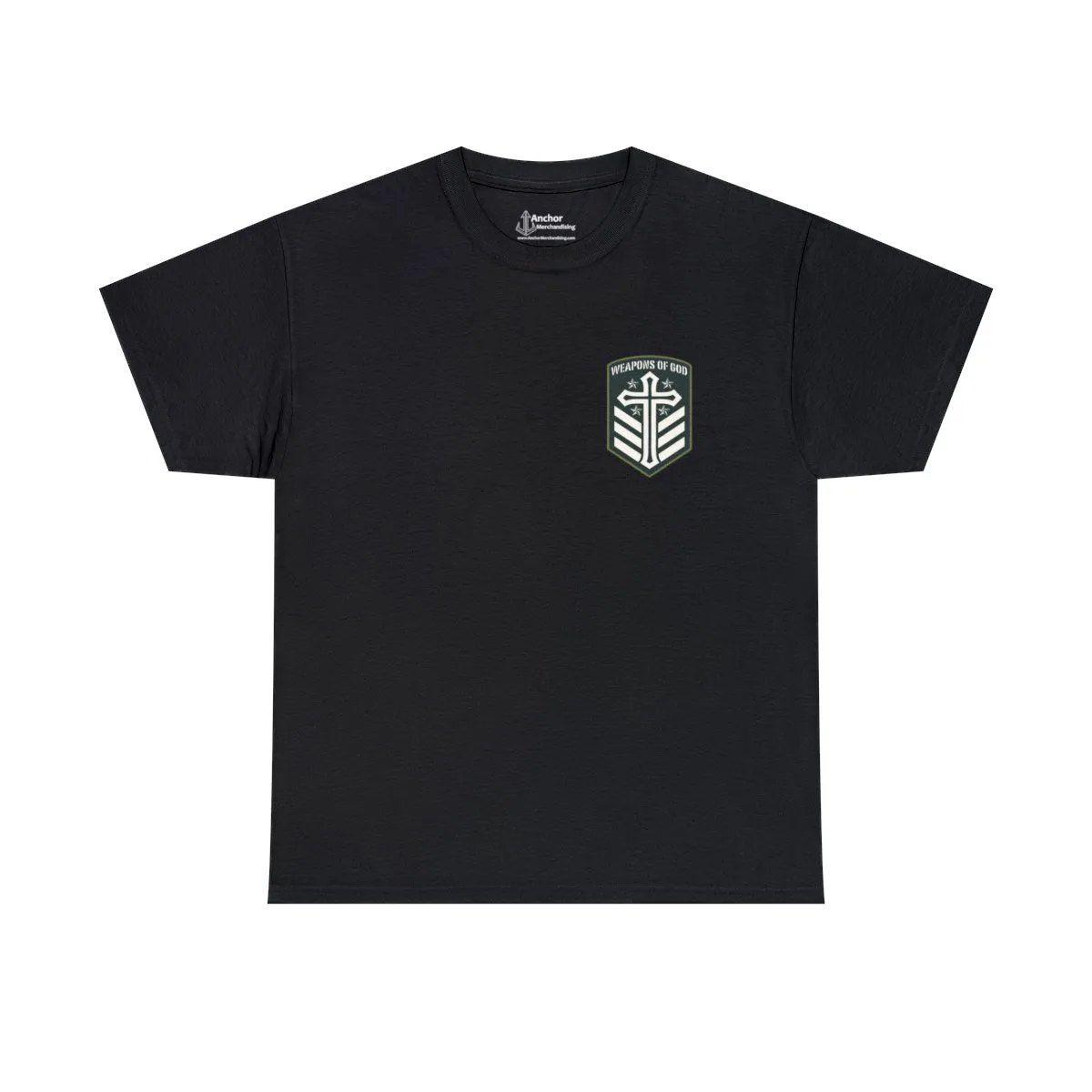 Weapons of God Emblem Logo Short Sleeve Tshirt (2-Sided)