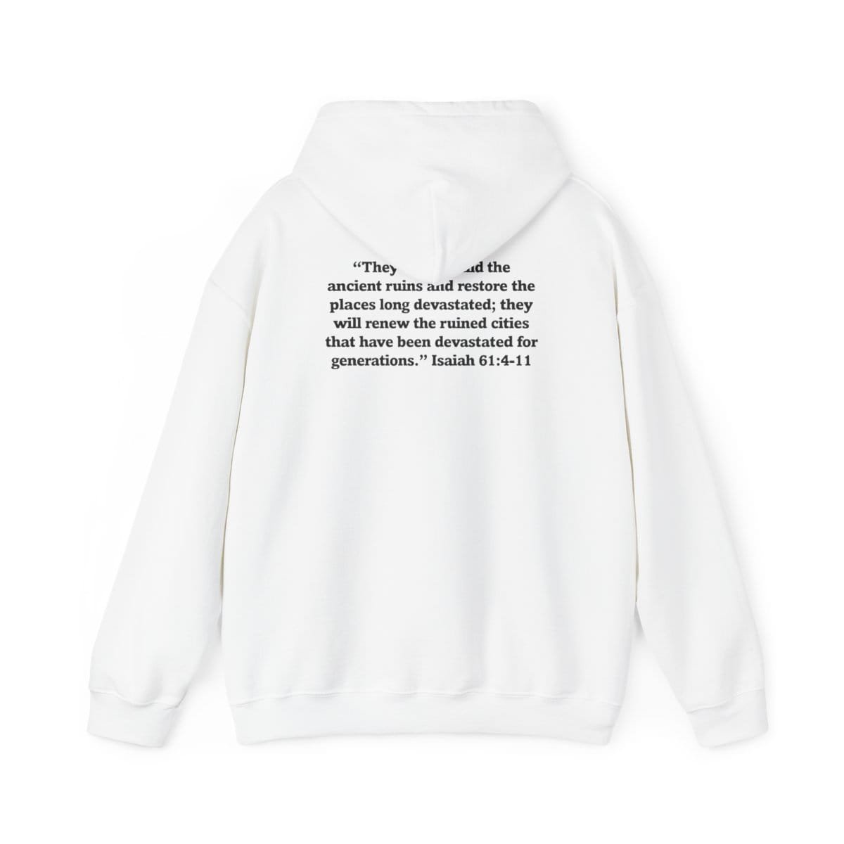 TheRiverKY - No Judgment Isaiah 61 Pullover Hooded Sweatshirt (2-Sided) - Image 2