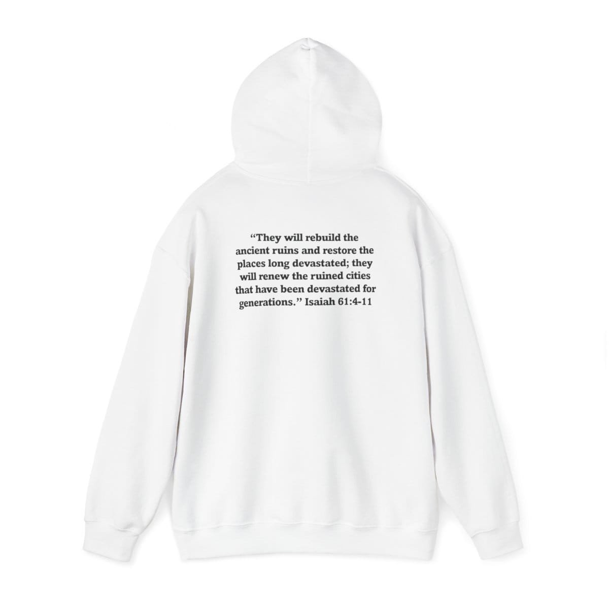 TheRiverKY - No Judgment Isaiah 61 Pullover Hooded Sweatshirt (2-Sided) - Image 3