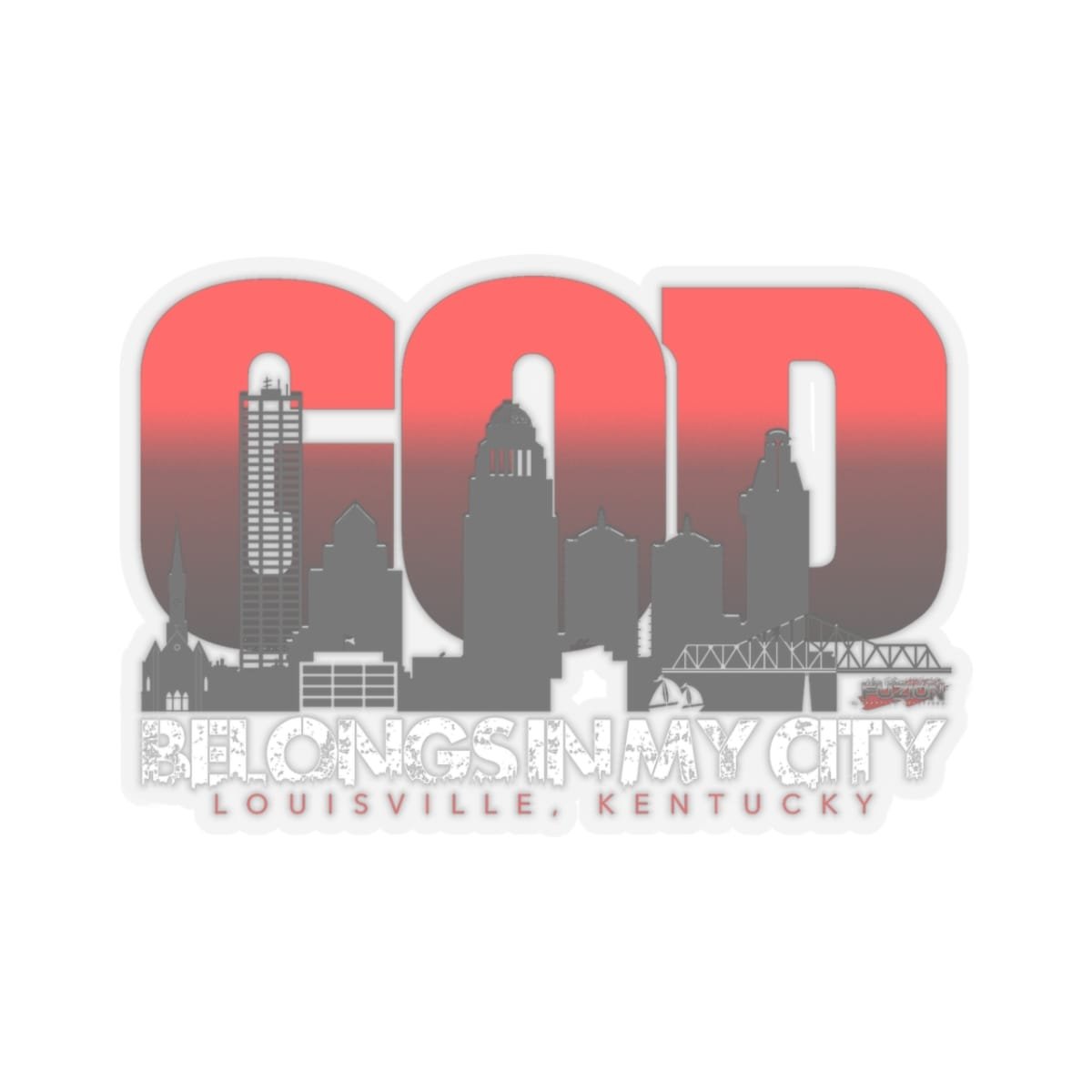 TheRiverKY - God Belongs Die Cut Stickers - Image 7