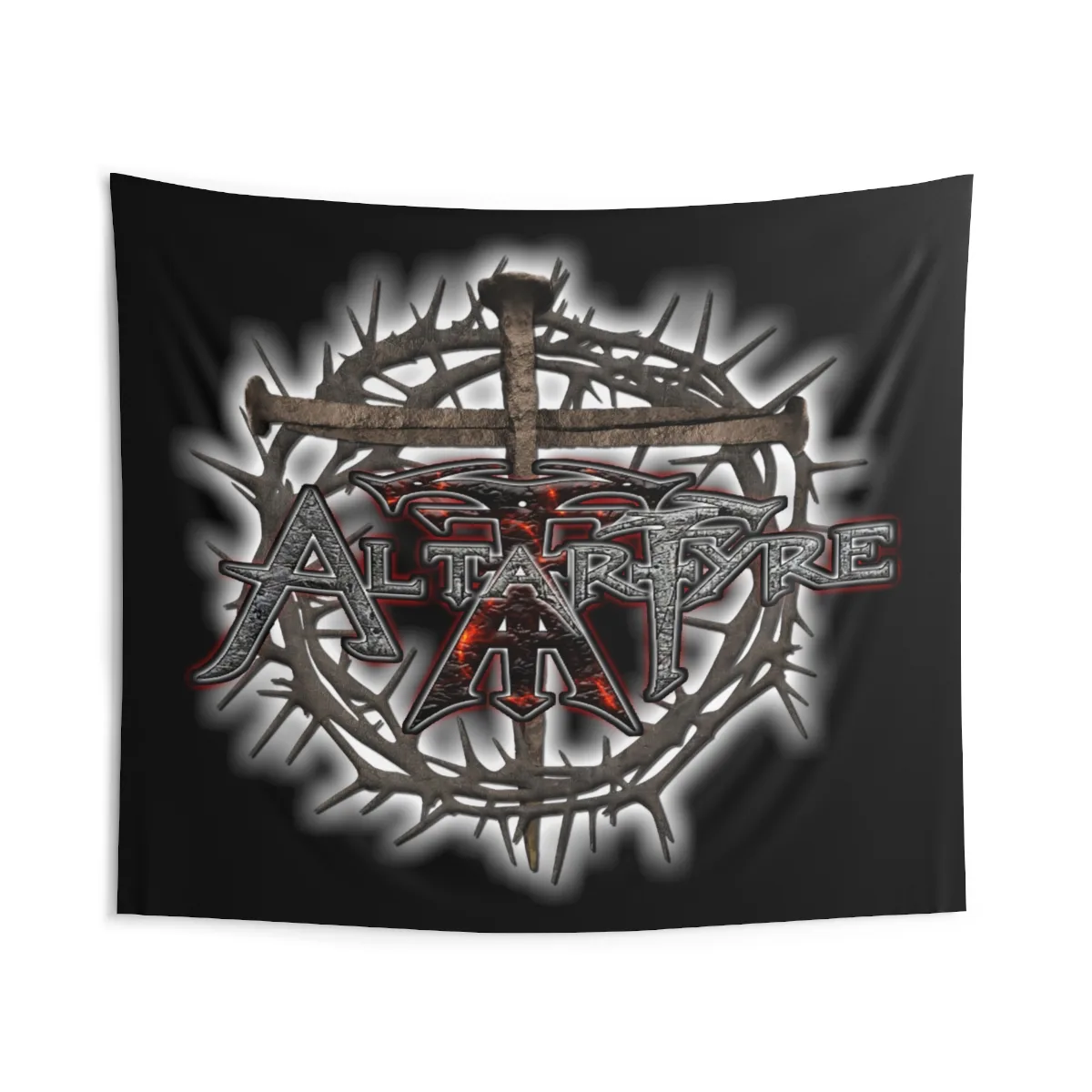 Altarfyre Logo Version 2 Indoor Wall Tapestries