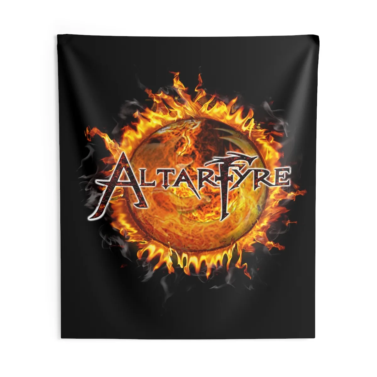 Altarfyre Fire Logo Indoor Wall Tapestries