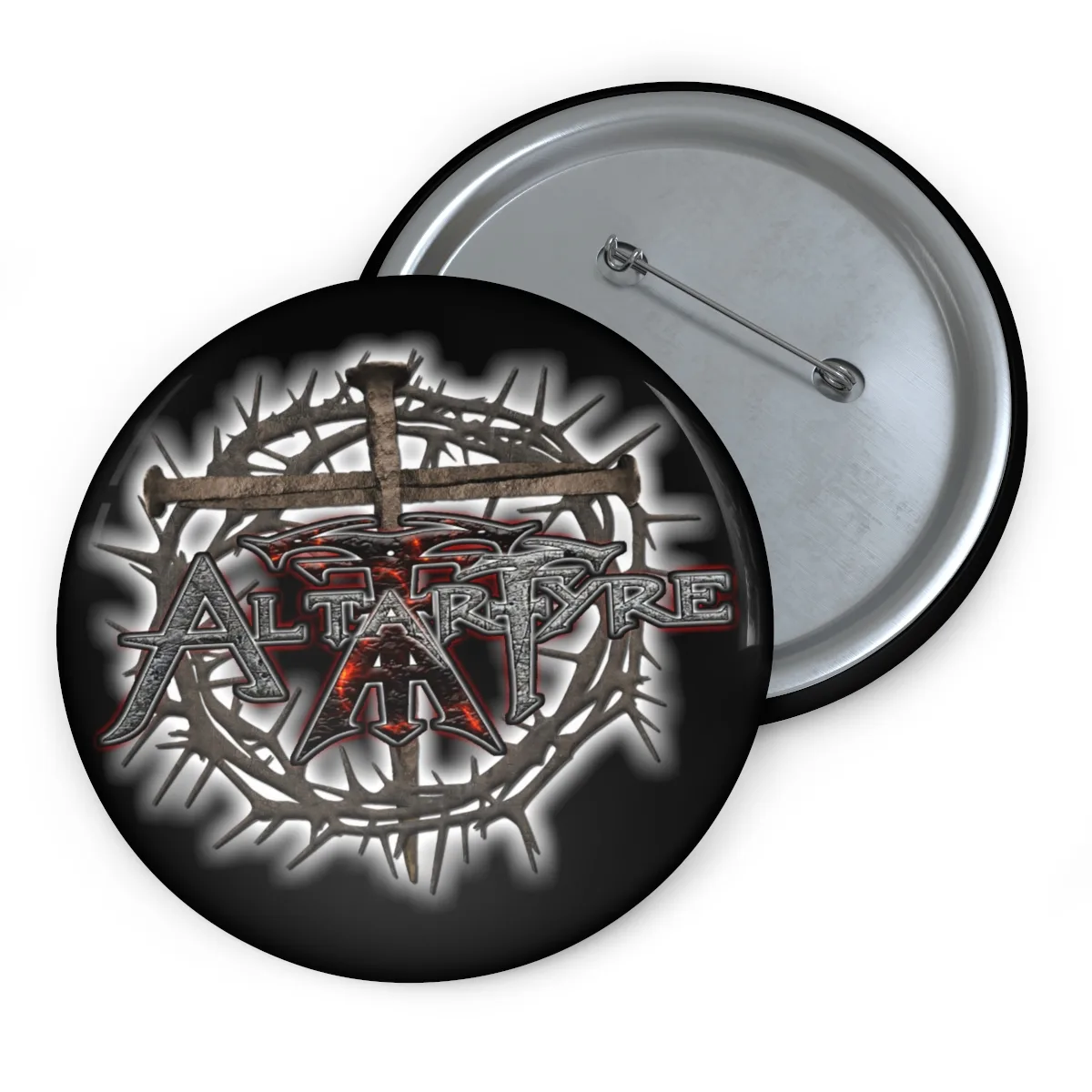 Altarfyre Logo Version 2 Pin Buttons