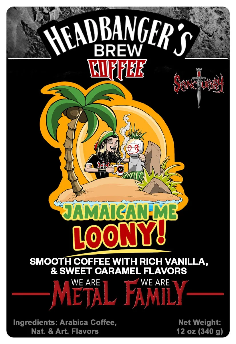 Headbanger's Brew: Jamaican Me Loony! Coffee - Ground/K-Cups