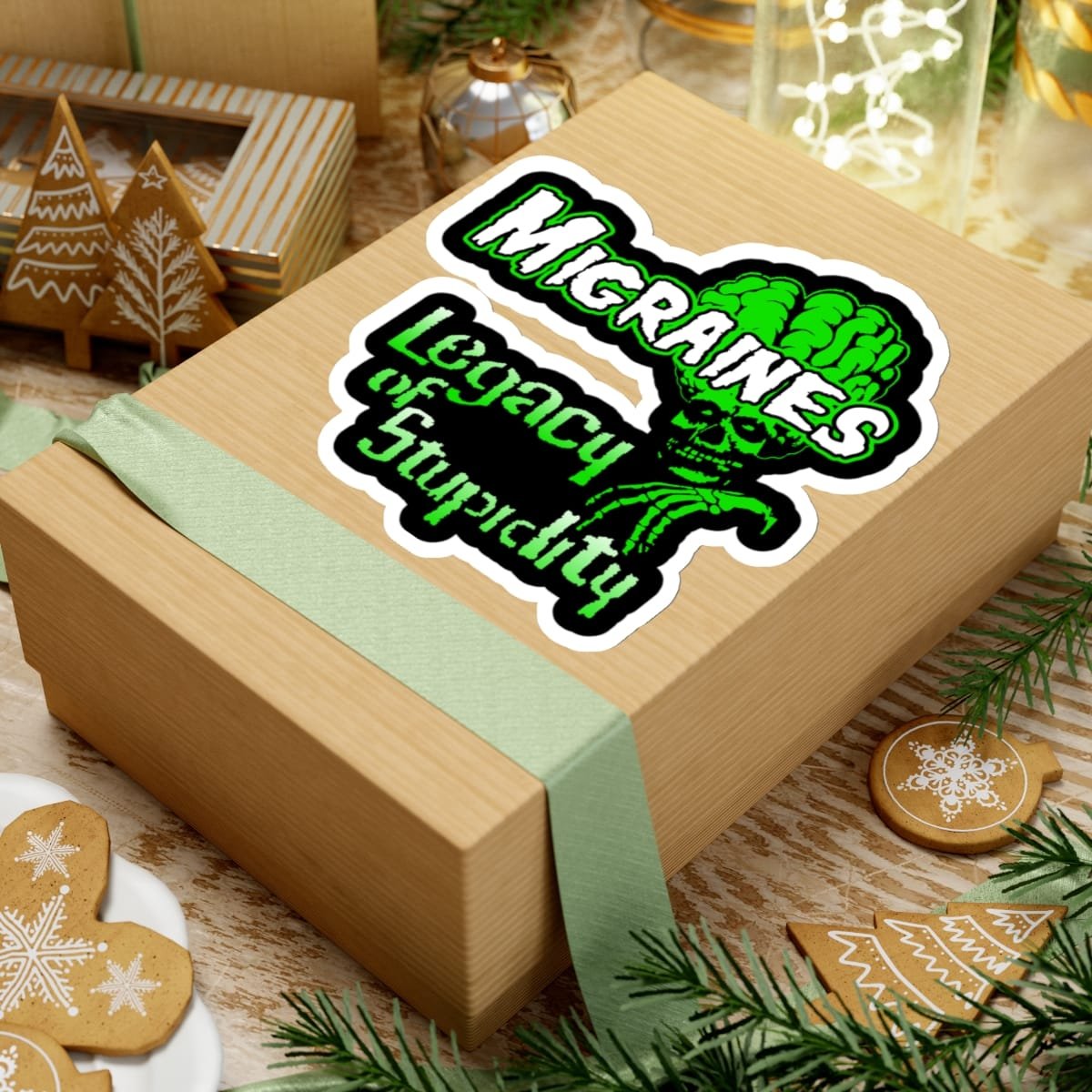 The Migraines - Misfits Parody Die Cut Stickers - Image 3