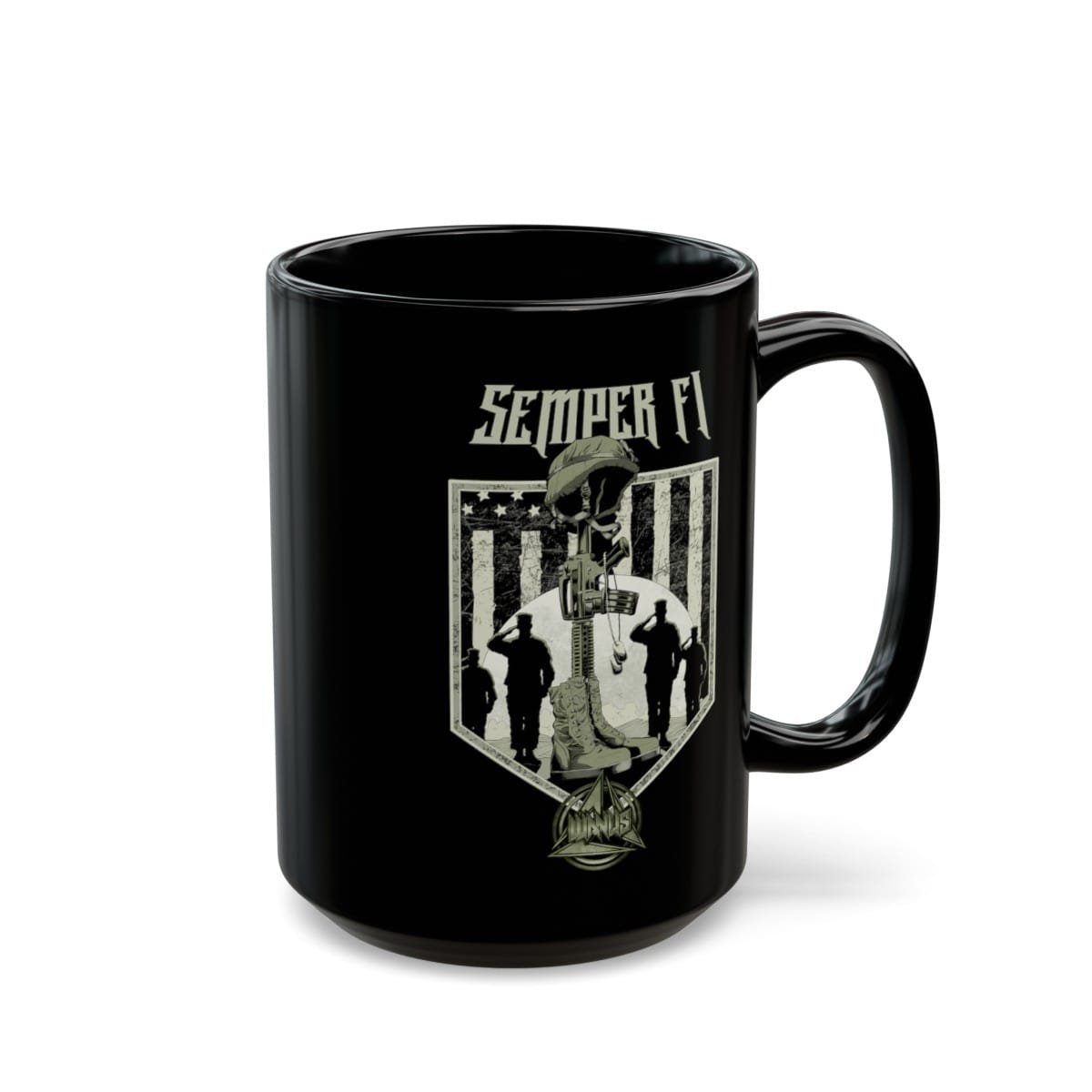 Wanus - Semper Fi Black Mugs (11oz, 15oz) (2-Sided) - Image 5