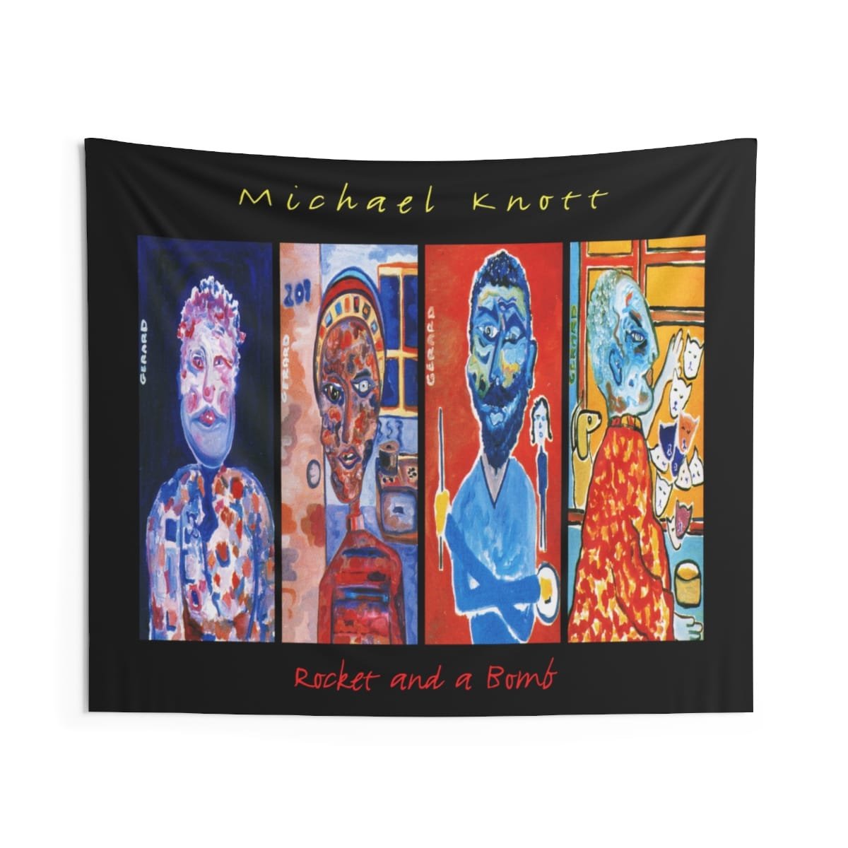 Michael Knott - Rocket And A Bomb Indoor Wall Tapestries - Image 4