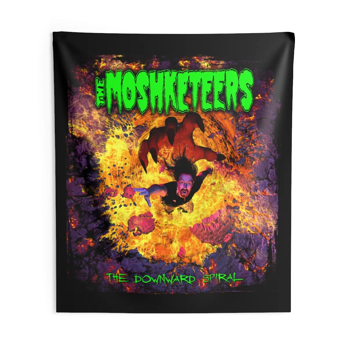 The Moshketeers - The Downward Spiral Indoor Wall Tapestries