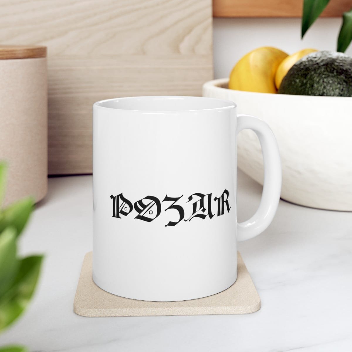 Pozar Logo 11oz White Mug - Image 8