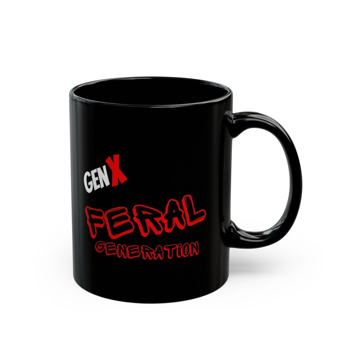 SA Designs - GenX Feral 11oz Black Mugs - Image 3