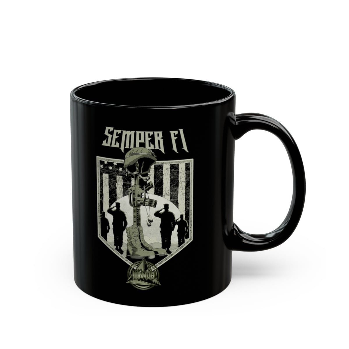 Wanus - Semper Fi Black Mugs (11oz, 15oz) (2-Sided) - Image 11