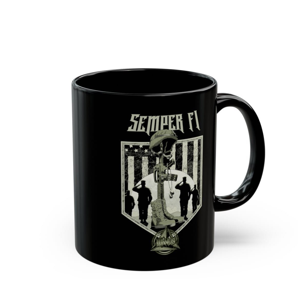 Wanus - Semper Fi Black Mugs (11oz, 15oz) (2-Sided) - Image 14