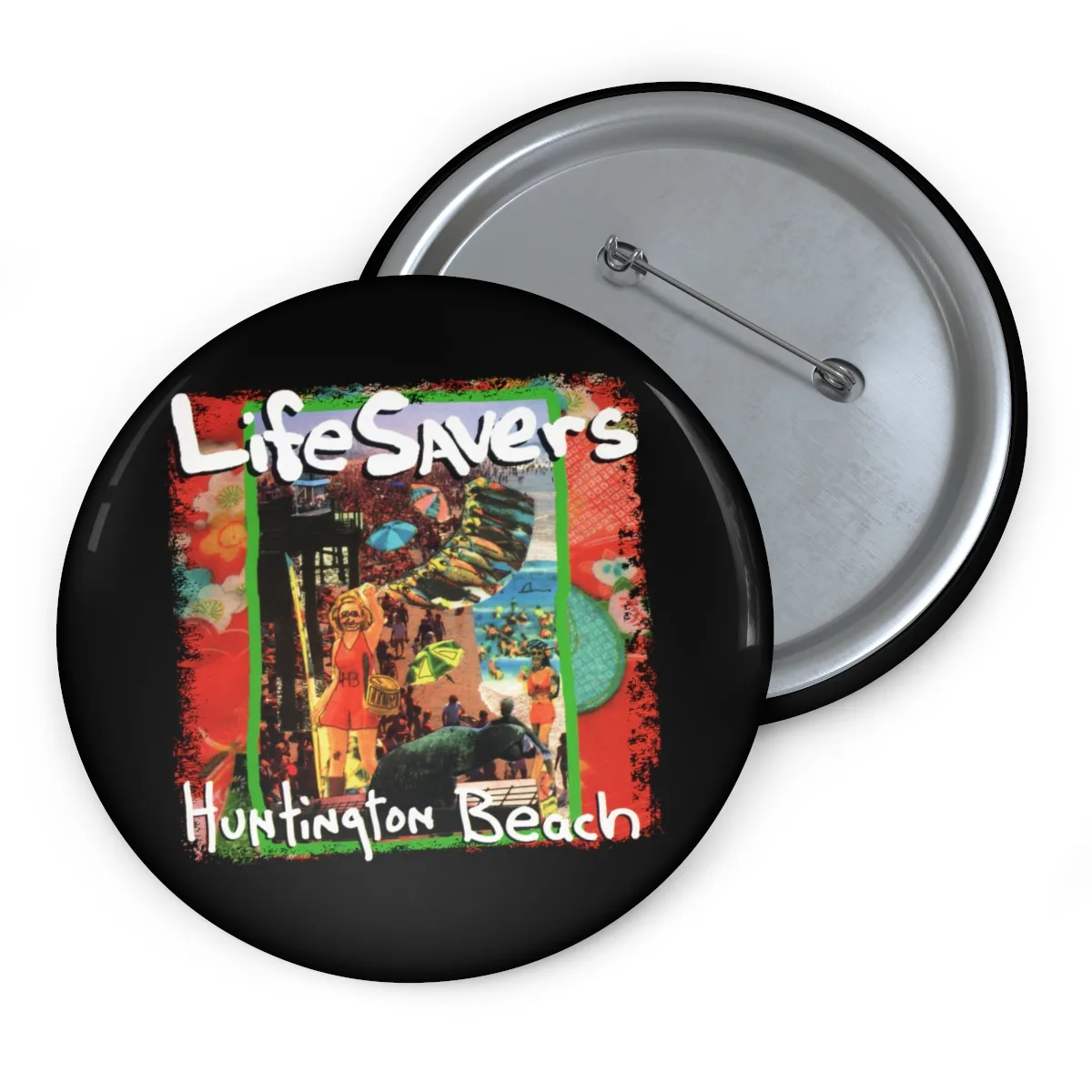 Lifesavers - Huntington Beach Pin Buttons