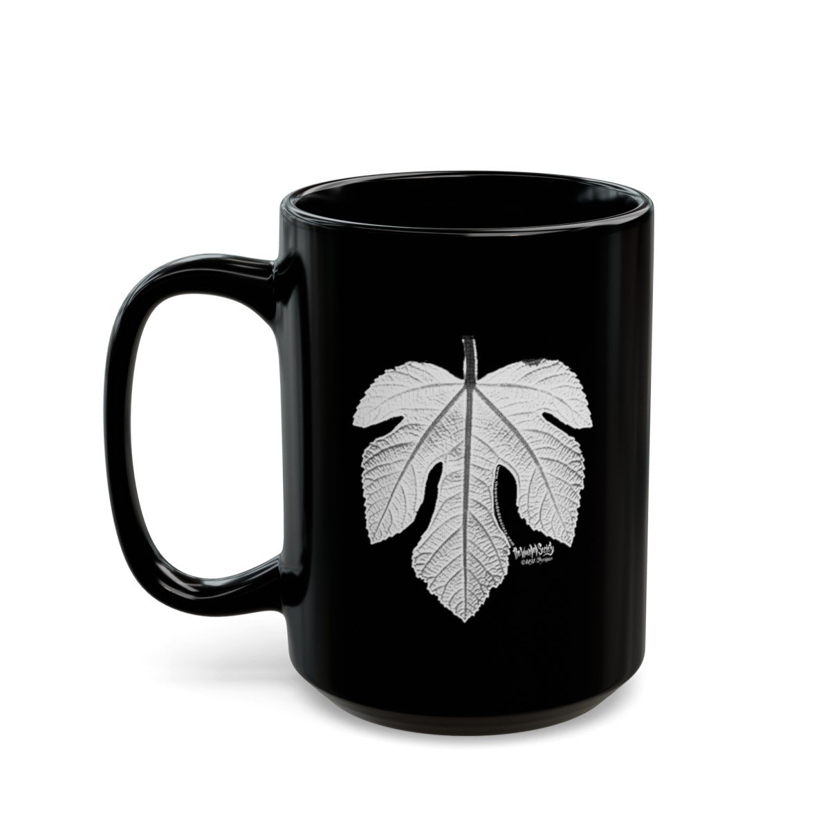 The Fig Leaf by The Wounded Society Black Mugs (11oz, 15oz) - Image 11