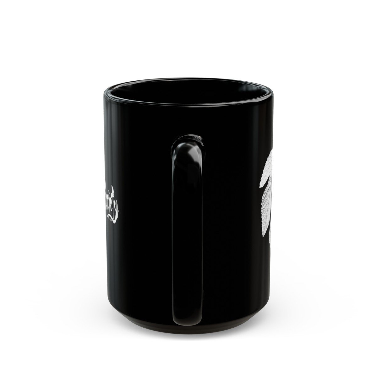 The Fig Leaf by The Wounded Society Black Mugs (11oz, 15oz) - Image 12