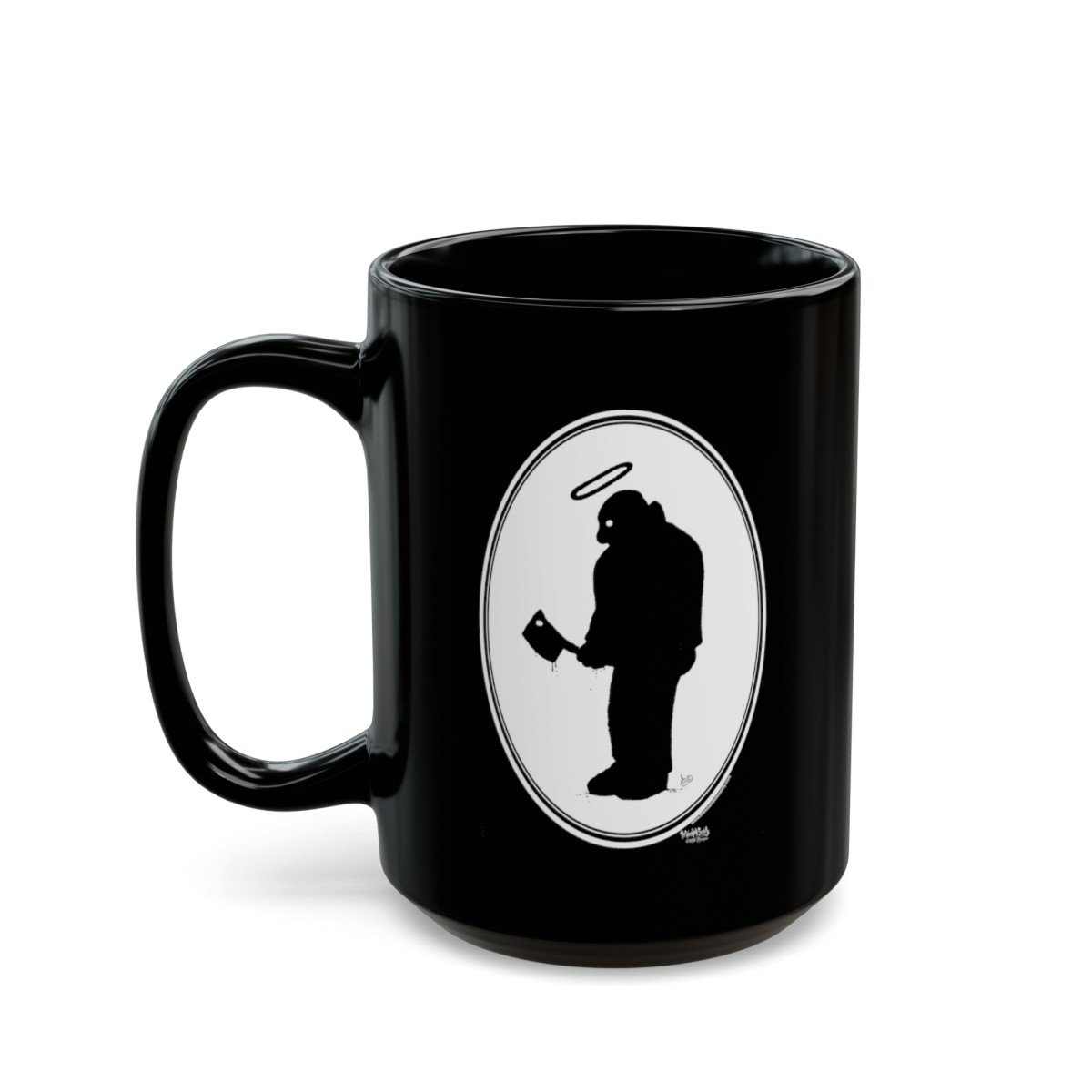 The Killer by The Wounded Society Black Mugs (11oz, 15oz) - Image 11