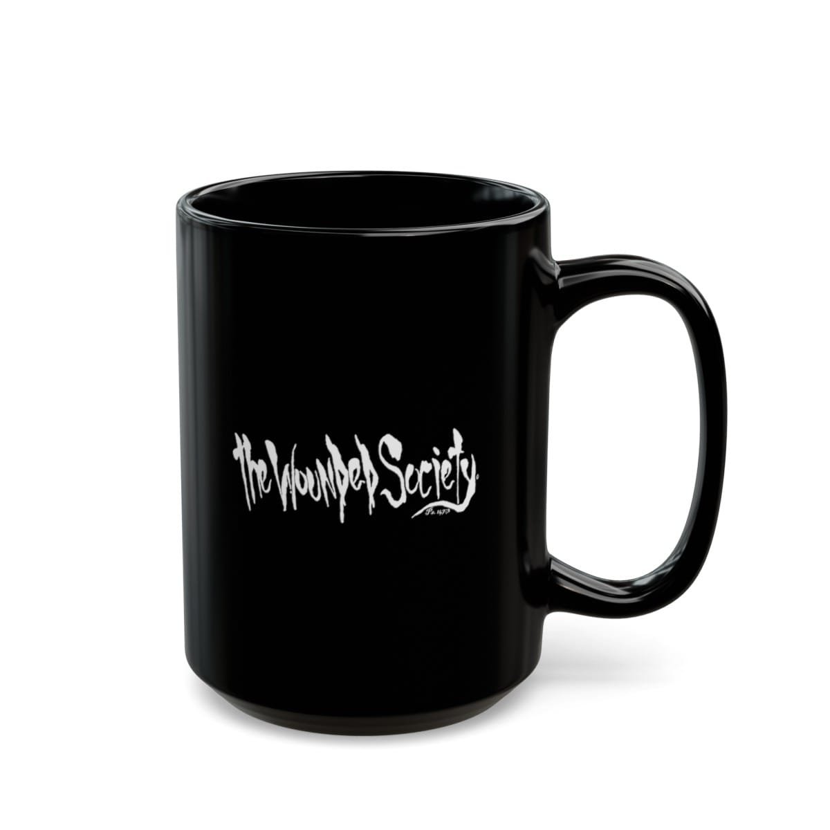 Praying Angel by The Wounded Society Black Mugs (11oz, 15oz) - Image 10