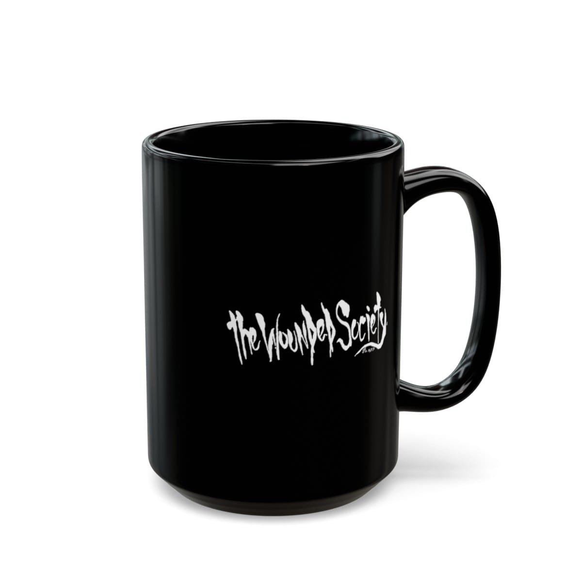 Praying Angel by The Wounded Society Black Mugs (11oz, 15oz) - Image 13