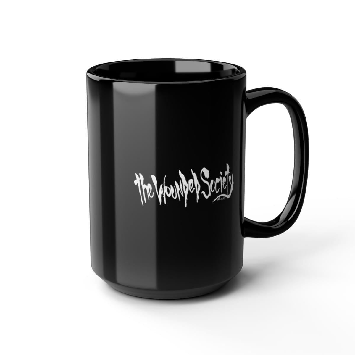 Praying Angel by The Wounded Society Black Mugs (11oz, 15oz) - Image 14