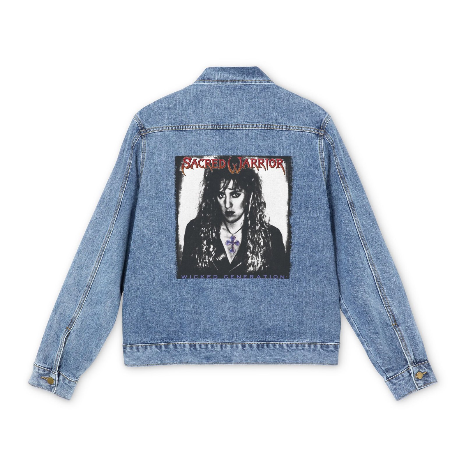 Sacred Warrior - Wicked Generation Men's Denim Jacket