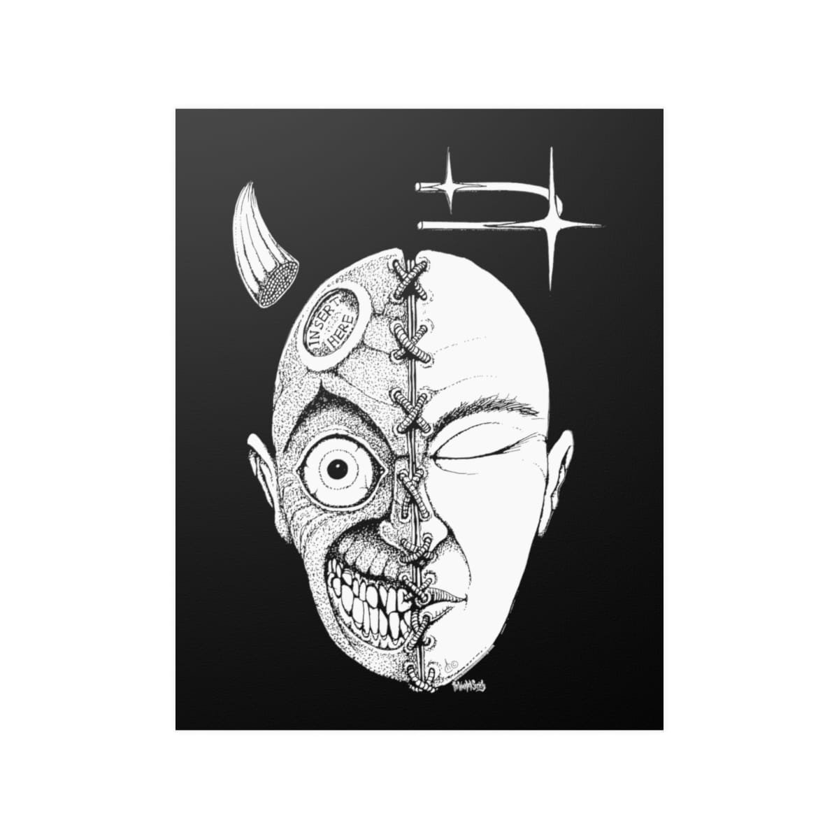 Half-Face by The Wounded Society Poster Prints (210gsm) - Image 7