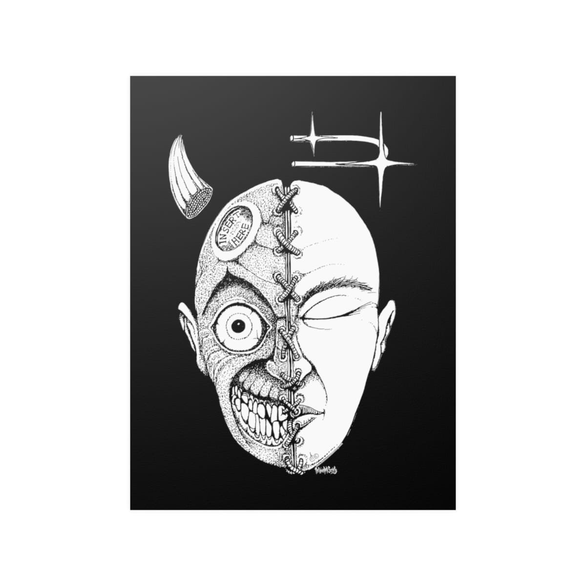 Half-Face by The Wounded Society Poster Prints (210gsm) - Image 13