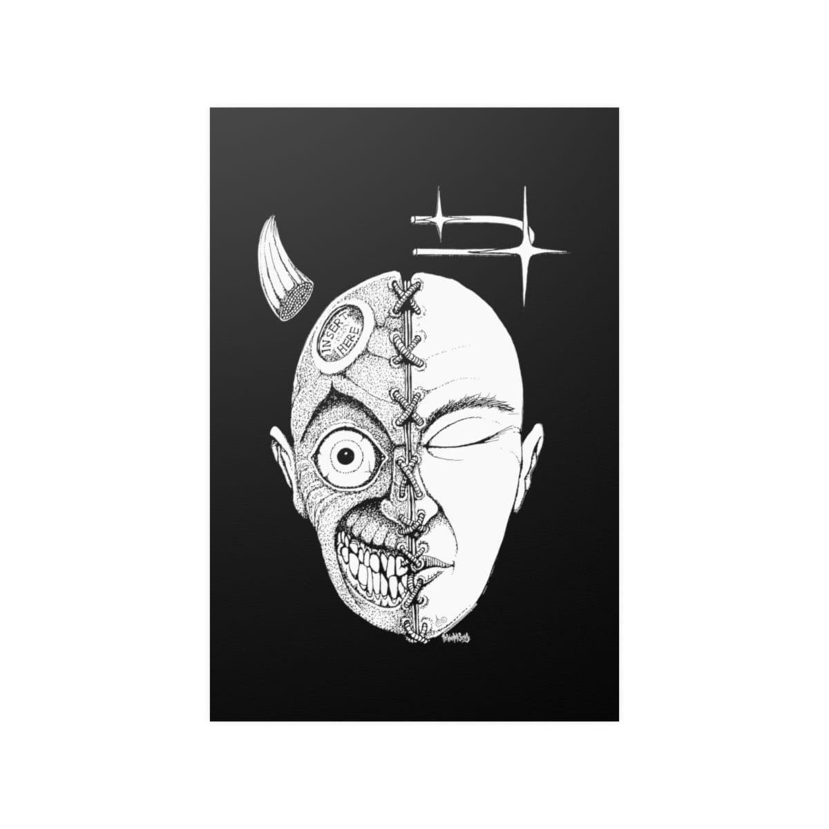 Half-Face by The Wounded Society Poster Prints (210gsm) - Image 16