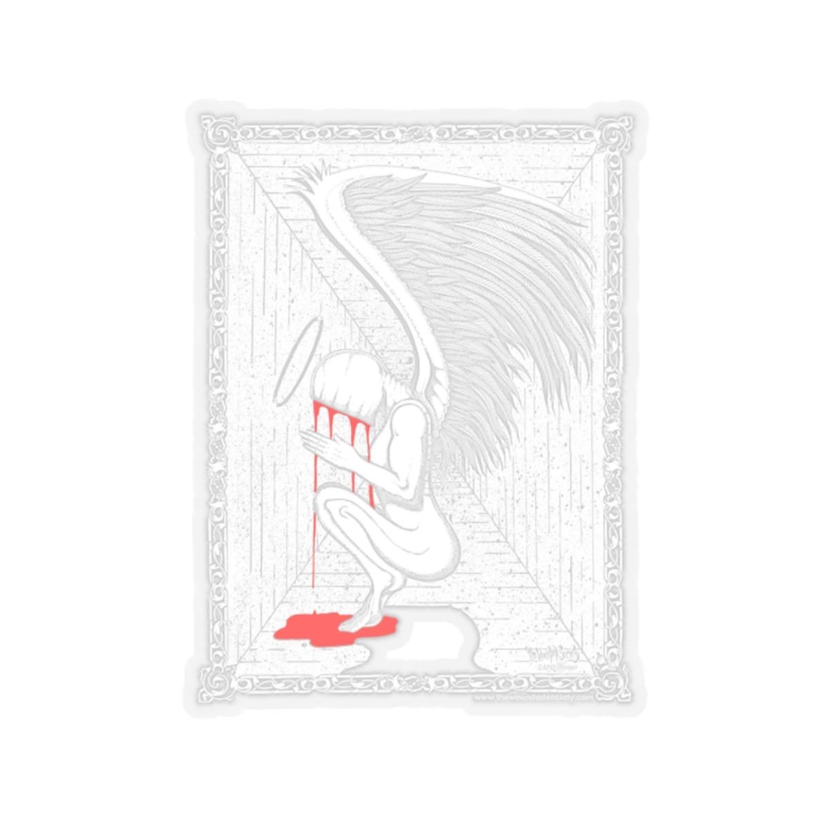 Praying Angel by The Wounded Society Die Cut Stickers - Image 3