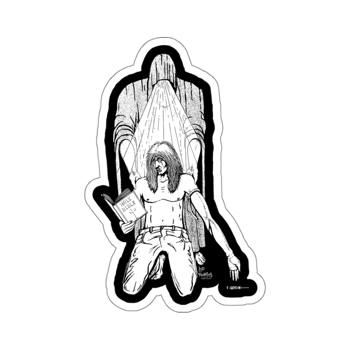 The Addict by The Wounded Society Die Cut Stickers - Image 7