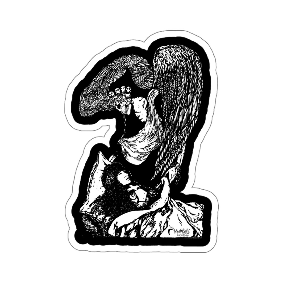 The Angel Of Death by The Wounded Society Die Cut Stickers - Image 10