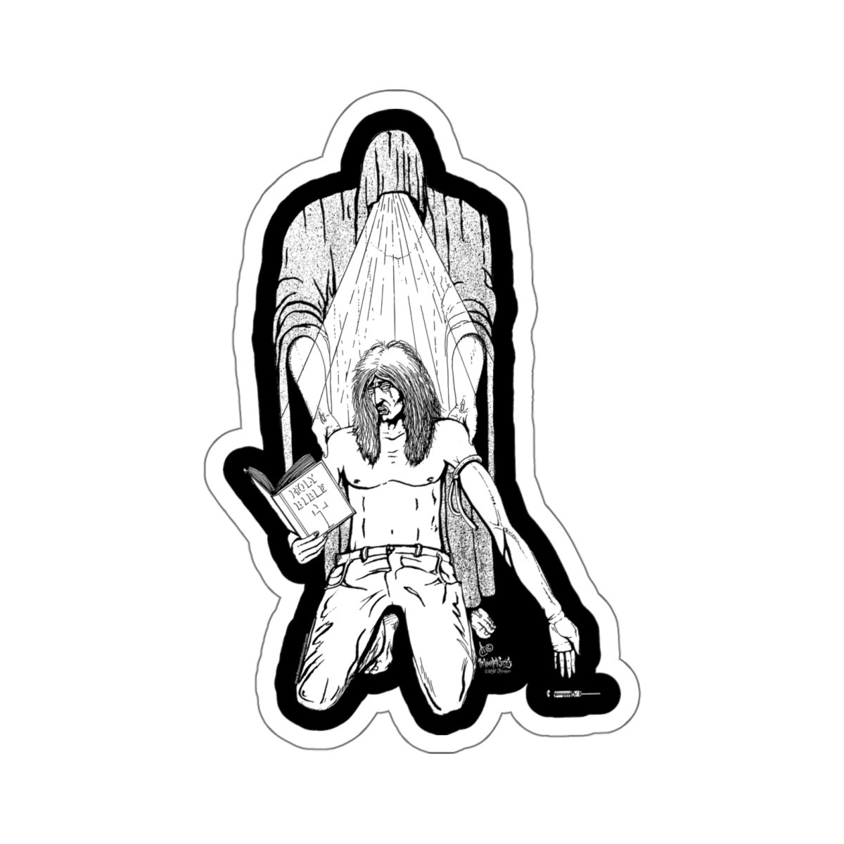 The Addict by The Wounded Society Die Cut Stickers - Image 11