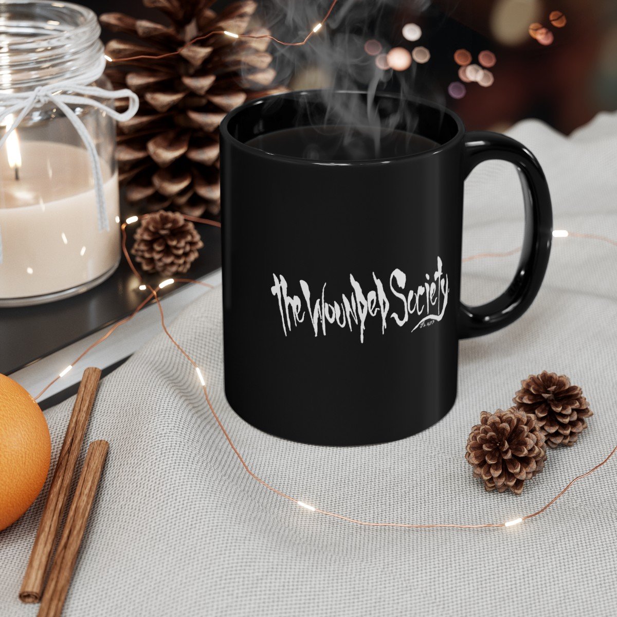 The Fig Leaf by The Wounded Society Black Mugs (11oz, 15oz) - Image 7