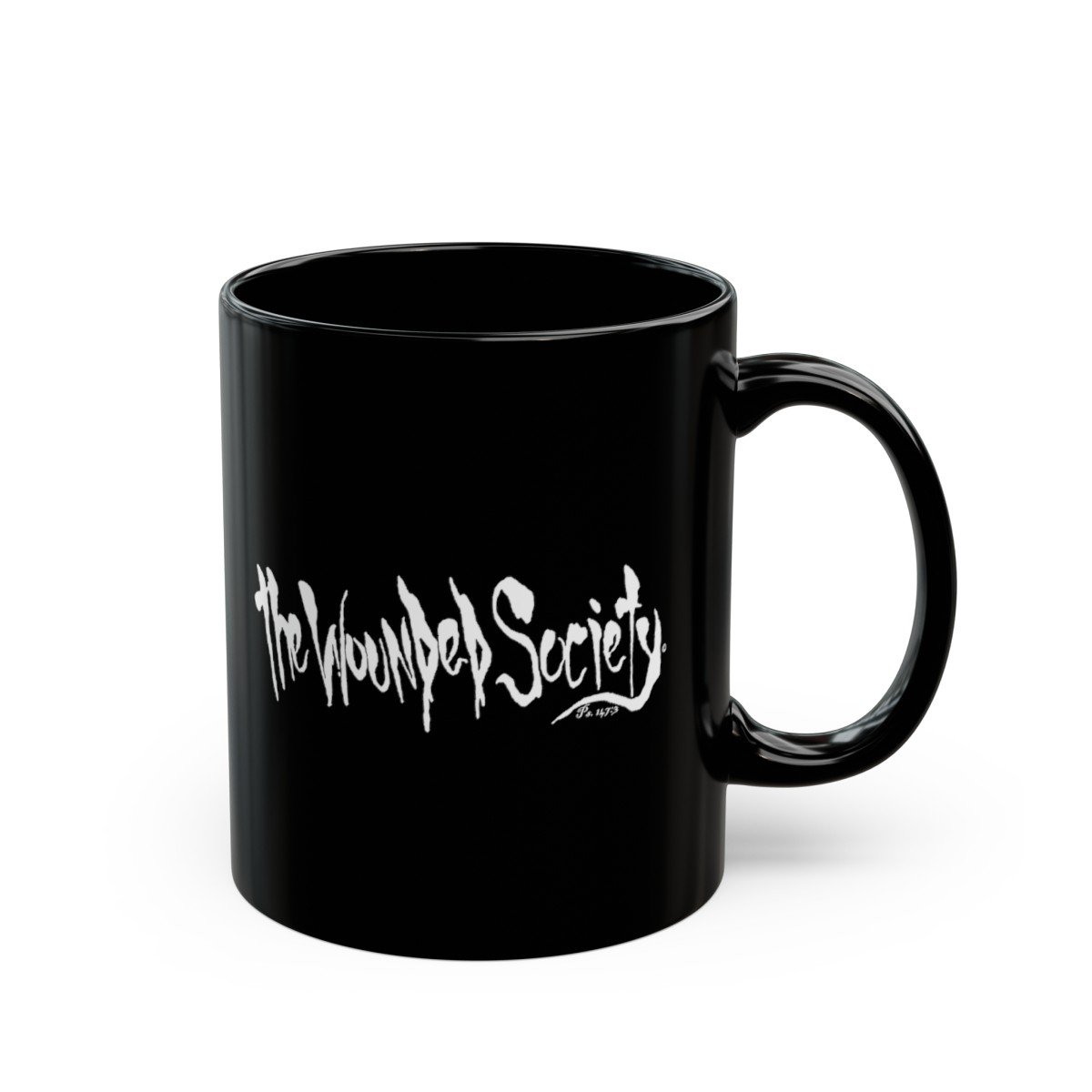 The Angel Of Death by The Wounded Society Black Mugs (11oz, 15oz) - Image 3