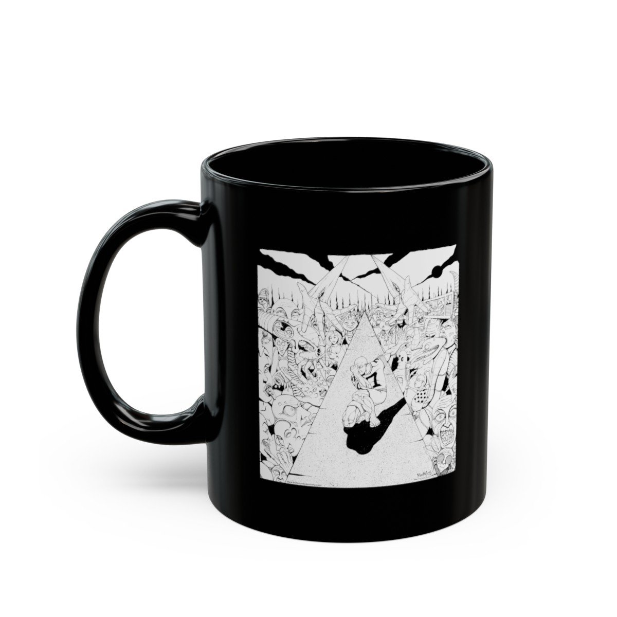 The Path by The Wounded Society Black Mugs (11oz, 15oz) - Image 4