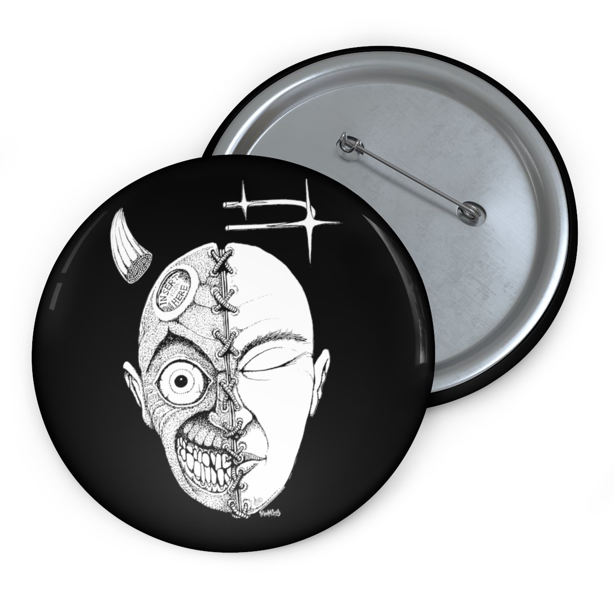 Half-Face by The Wounded Society Pin Buttons