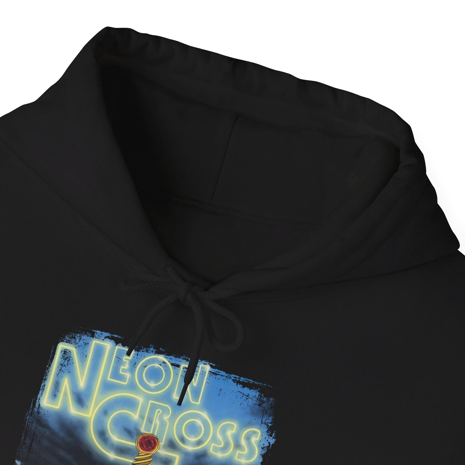 Neon Cross Pullover Hooded Sweatshirt - Image 5
