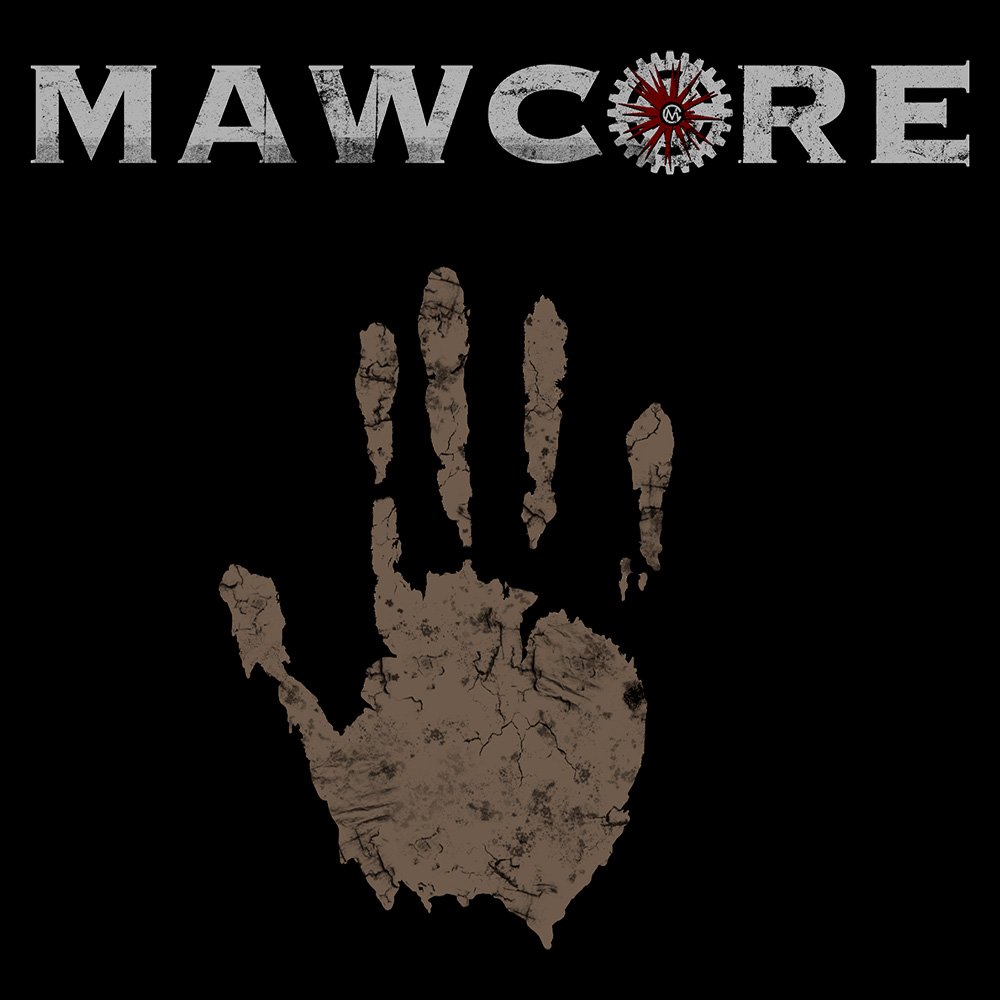 Mawcore Mud Hand - Black Denim Printed Patches (2 sizes)