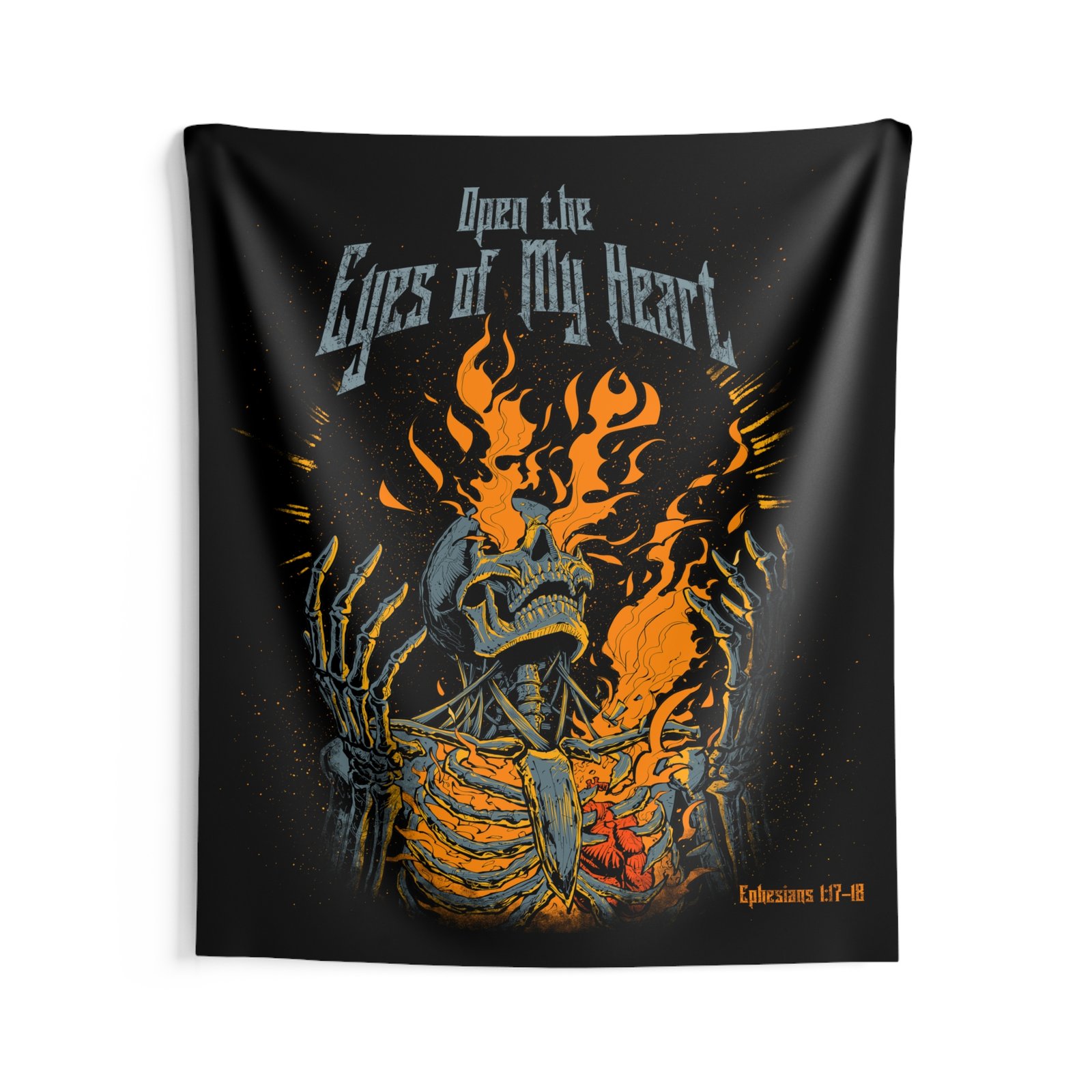 Sanctuary International - Open The Eyes Of My Heart Indoor Wall Tapestries - Image 3