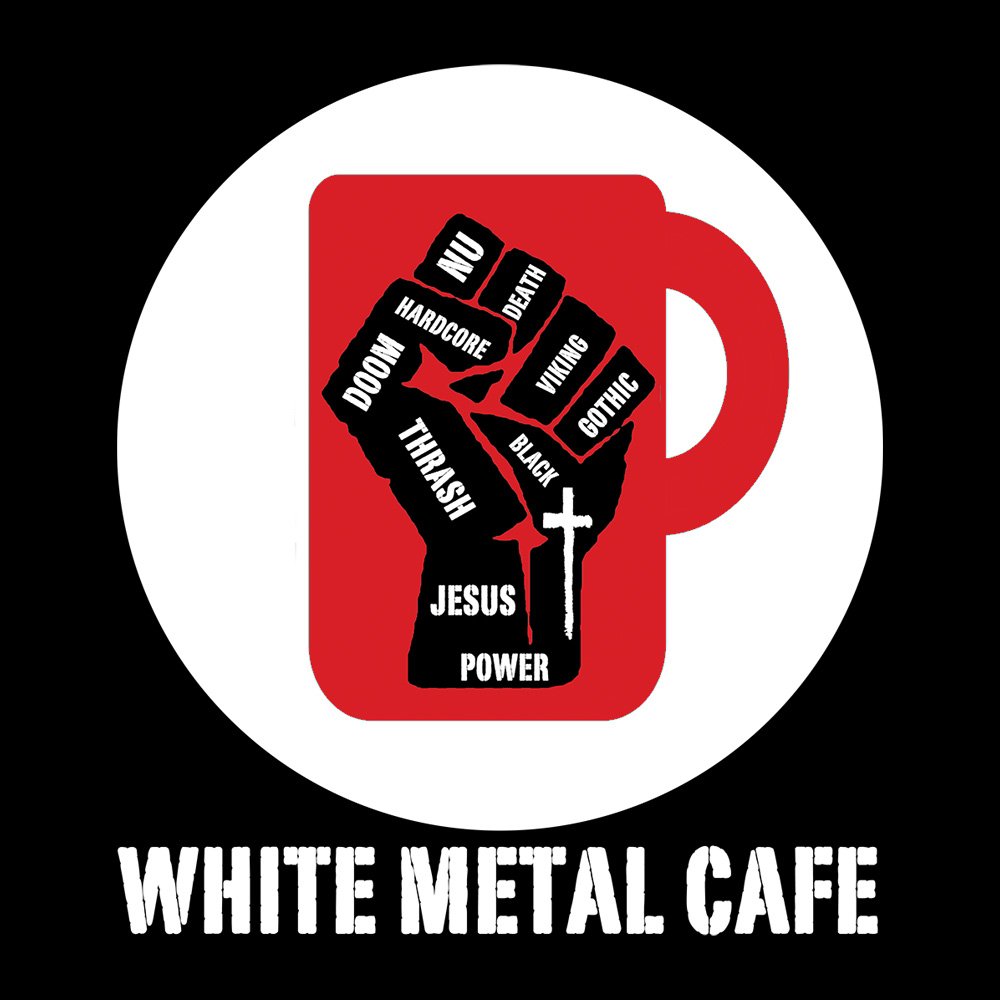 Metal House - White Metal Cafe - Black Denim Printed Patches (2 sizes)