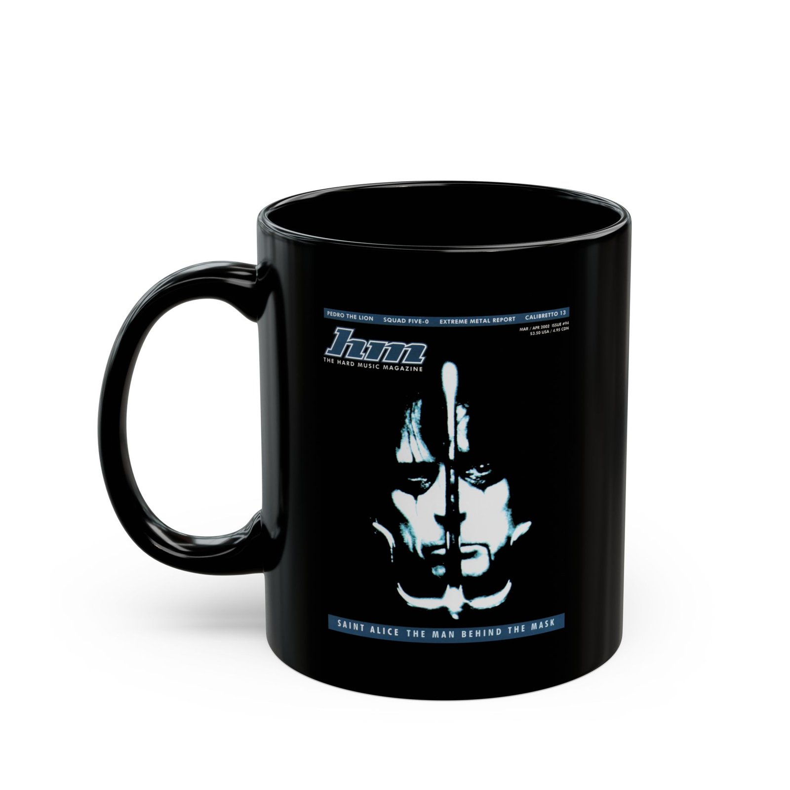Heaven's Metal Magazine - Issue 94 Alice Cooper Black Mugs (11oz, 15oz) - Image 3