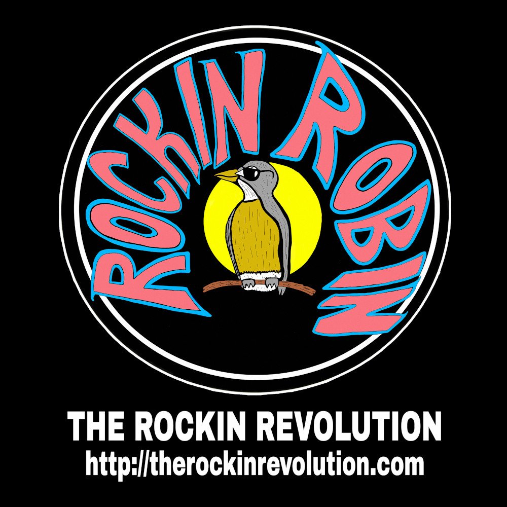 The Rockin' Revolution - Black Denim Printed Patches (2 sizes)