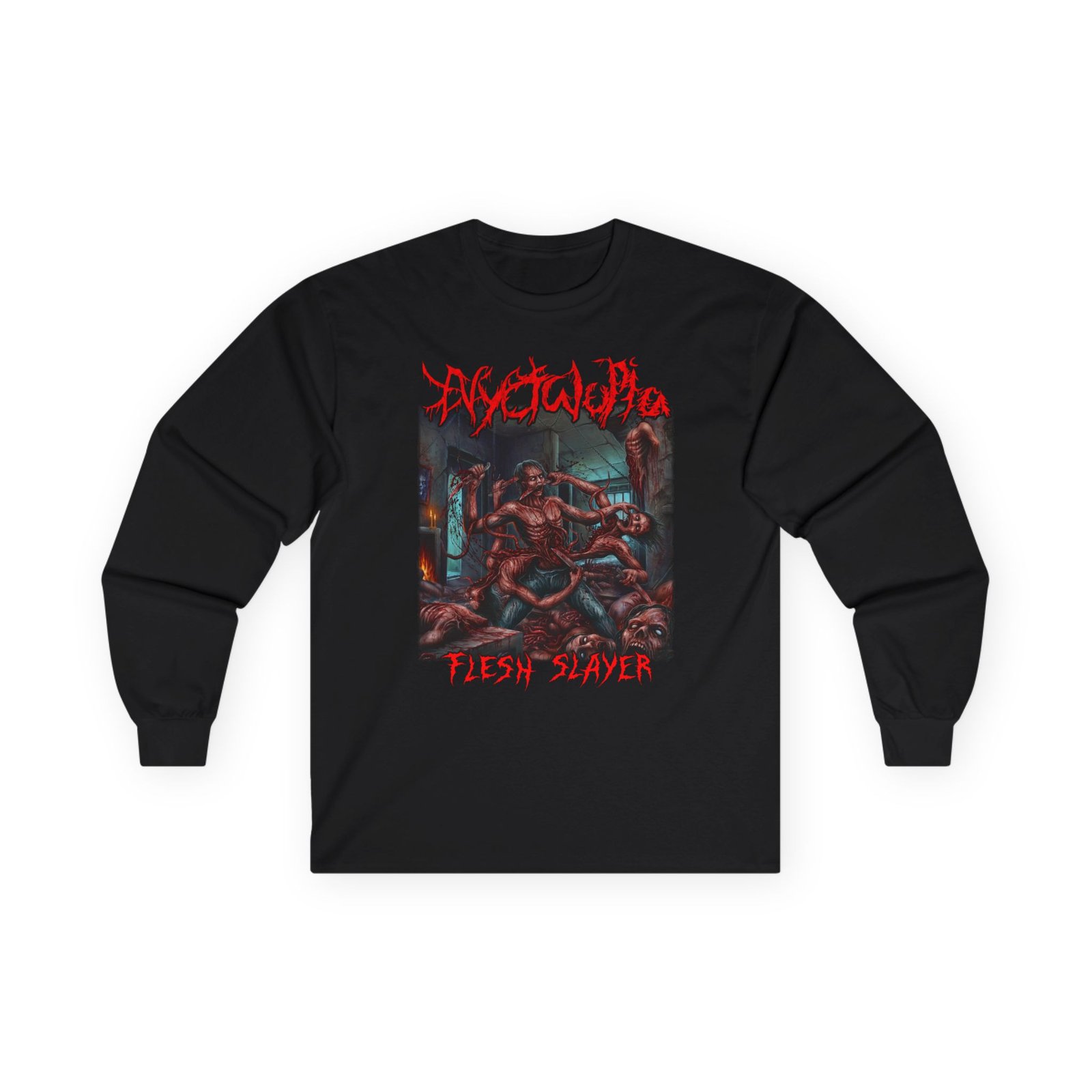 Nyctalopia - Flesh Slayer Long Sleeve Tshirt (2-Sided)