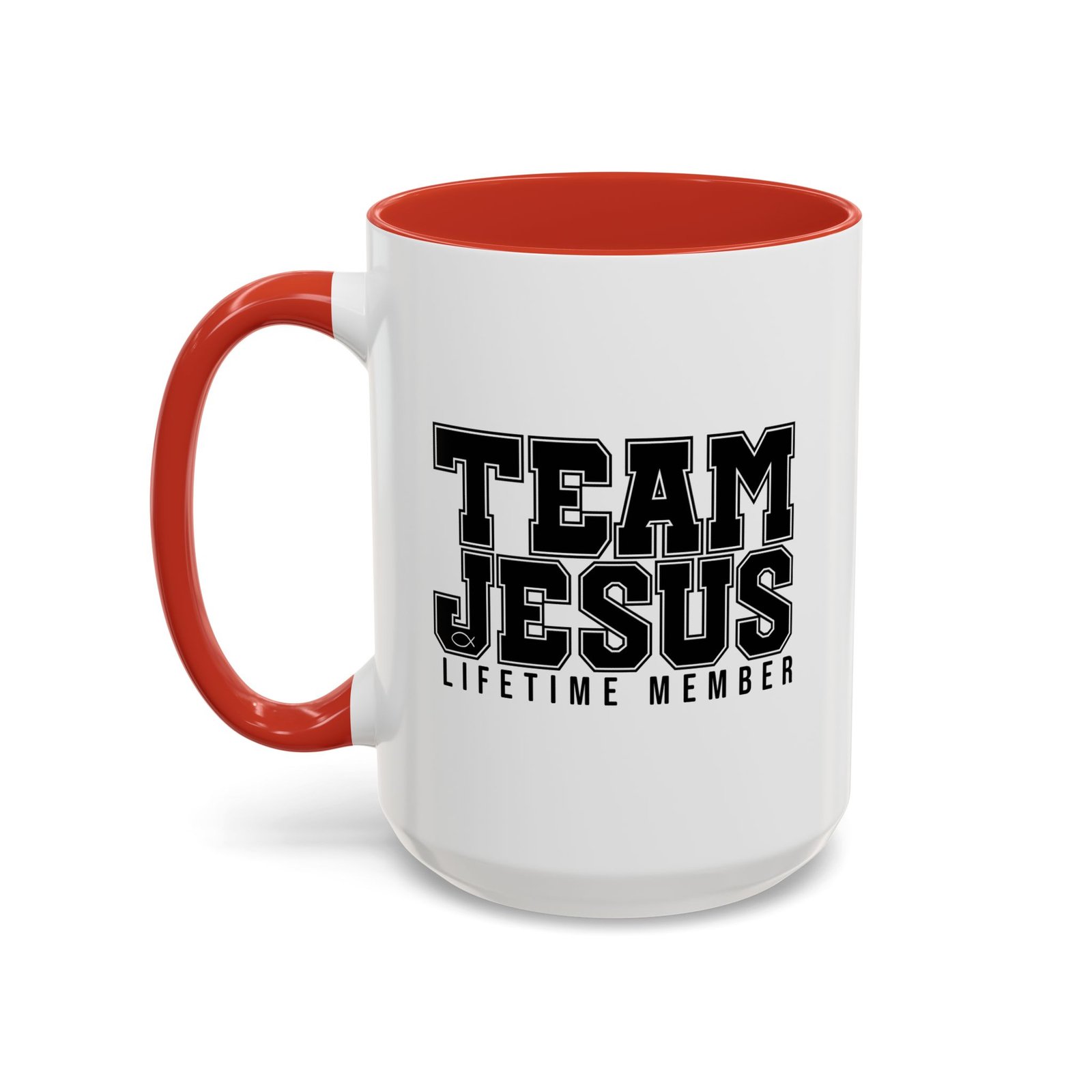 Team Jesus by Holy Cow Accent Coffee Mug (11, 15oz)