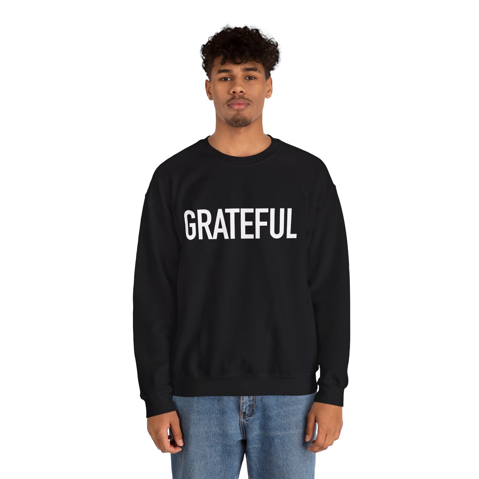 Grateful by Holy Cow Crewneck Sweatshirt