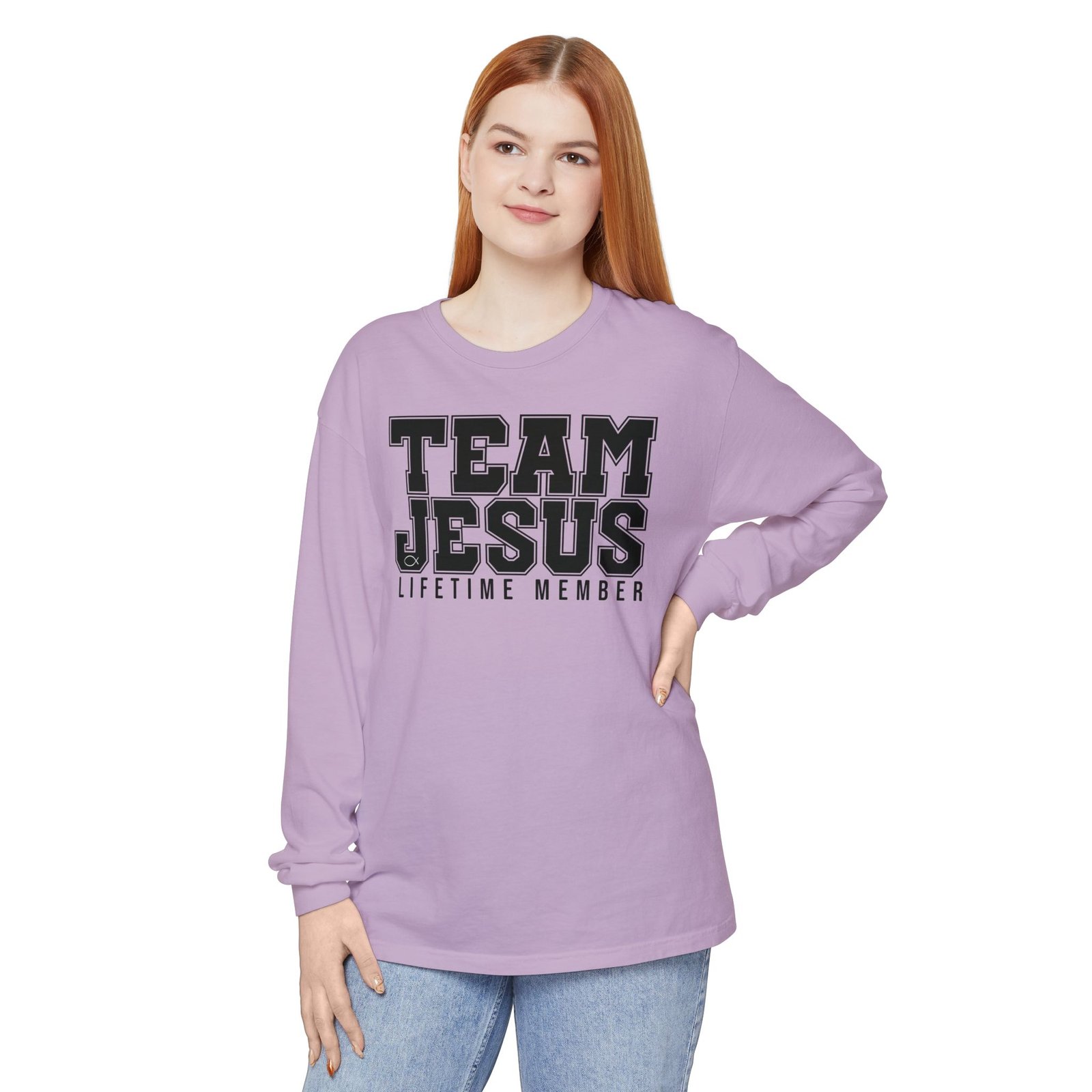 Team Jesus by Holy Cow Long Sleeve T-Shirt