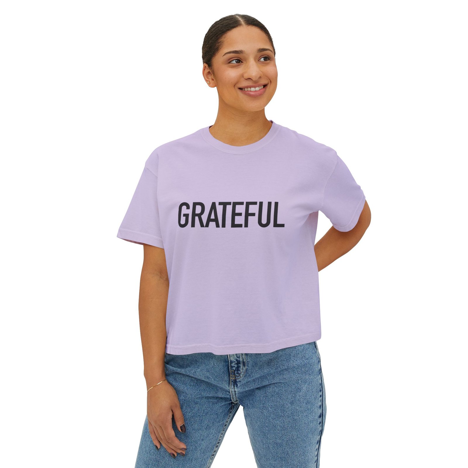 Grateful by Holy Cow Women's Boxy T-shirt