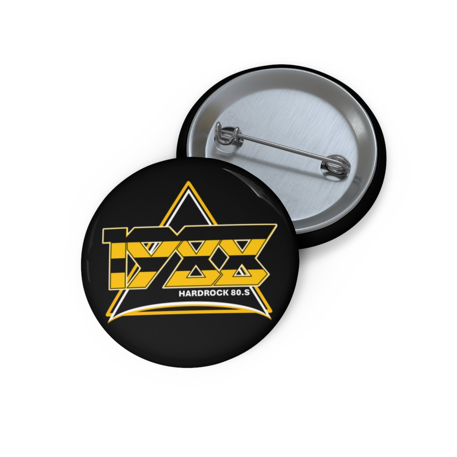 1988 Stryped Logo Pin Buttons