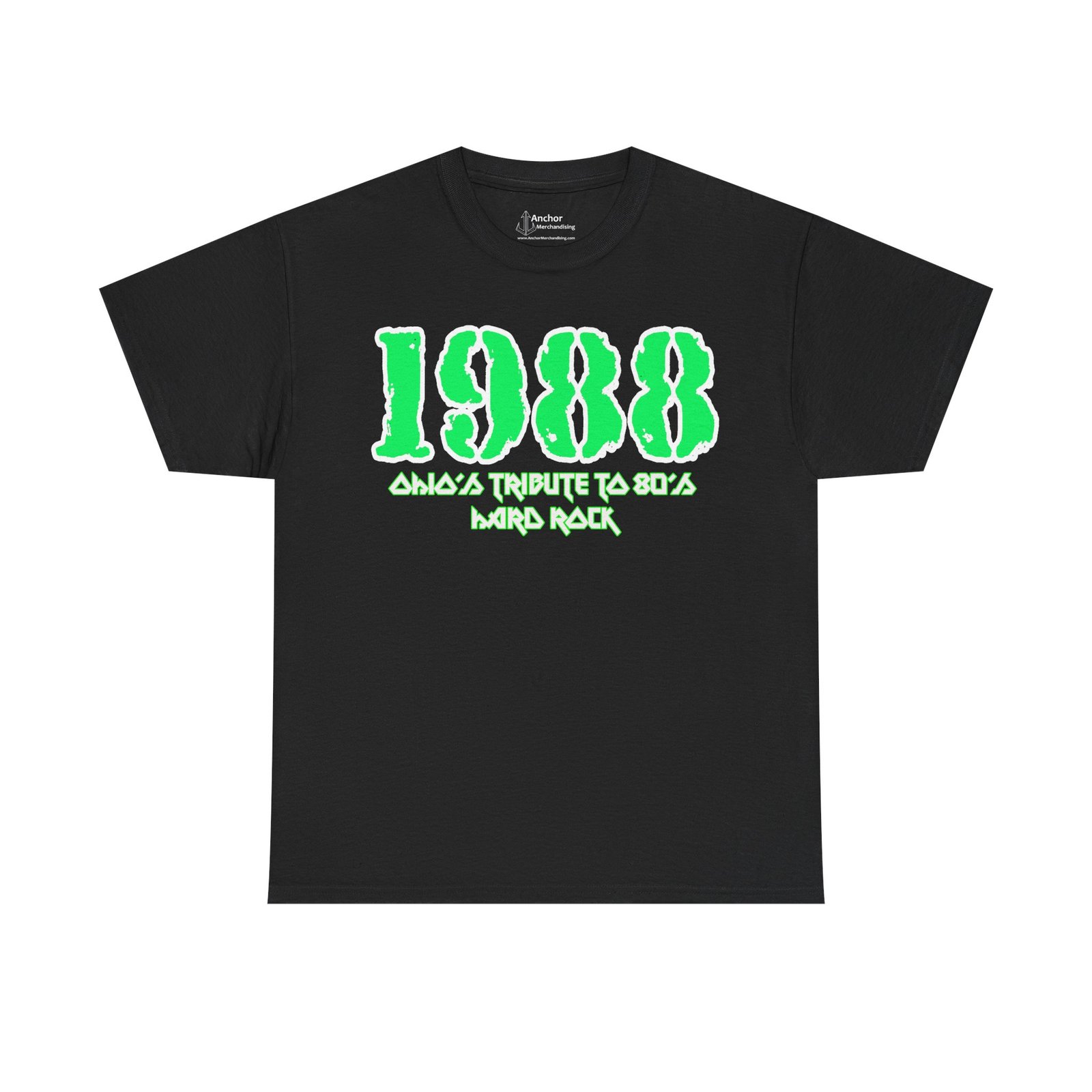 1988 Logo (Green And White) Short Sleeve T-shirt