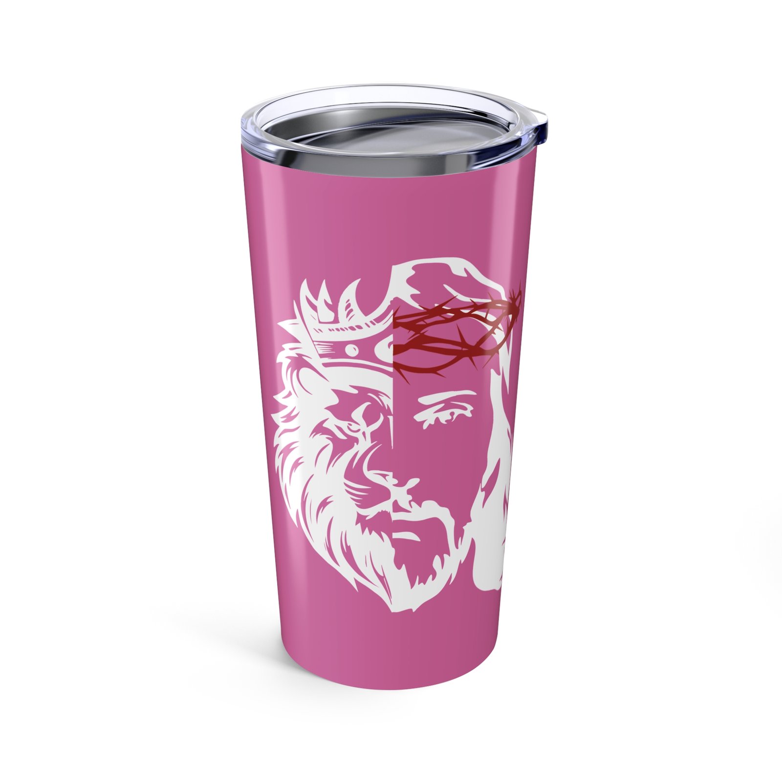 Forsaken Hero - Lion 20oz Stainless Steel Tumbler (Pink)