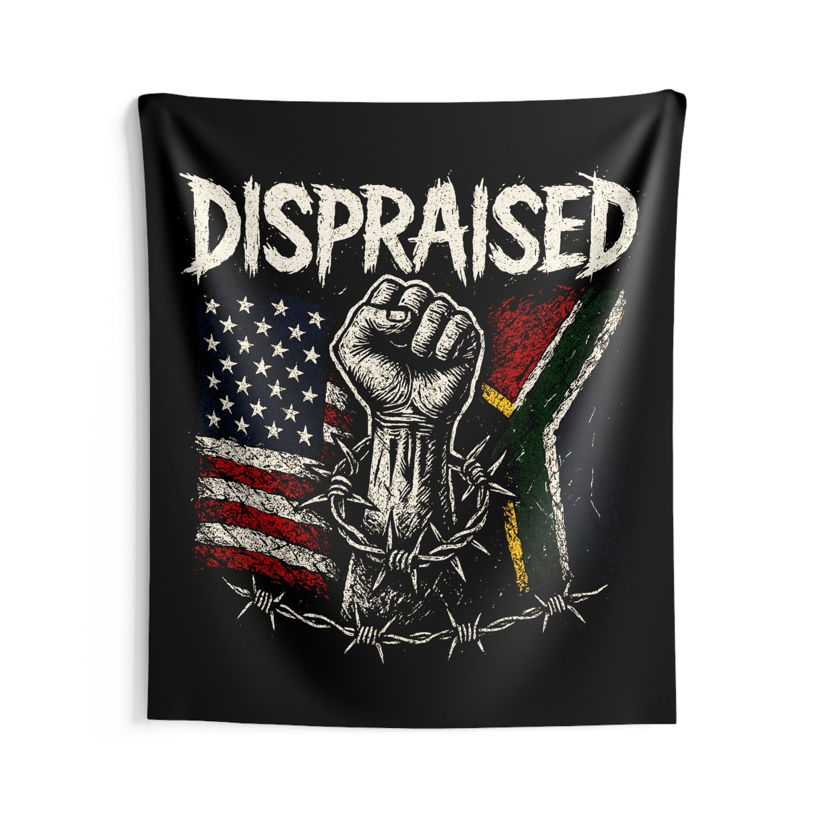 Dispraised - Flags And Barbwire Indoor Wall Tapestries